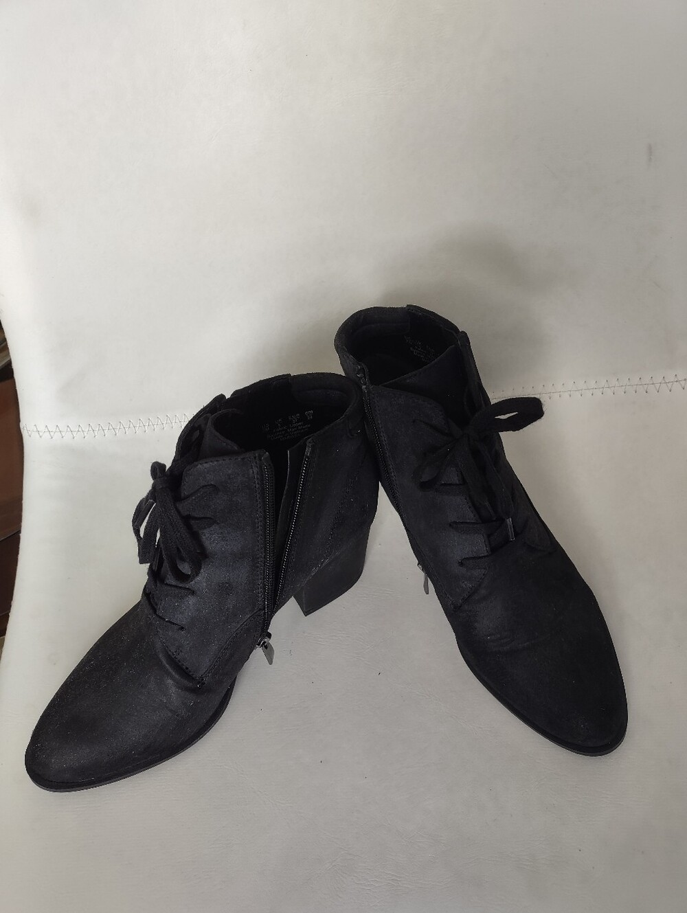 Women's Black Lace-Up Ankle Boots